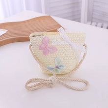 Cargar imagen en el visor de la galería, Cartera de playa con detalles mariposas
